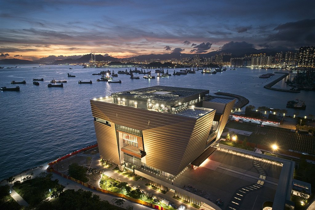 A file photo shows an aerial view of the Hong Kong Palace Museum. /CFP