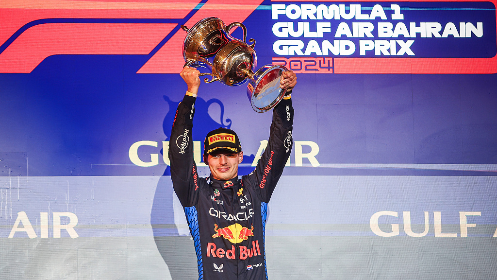 Max Verstappen wins the F1 Grand Prix of Bahrain in Bahrain, March 2, 2024. /CFP