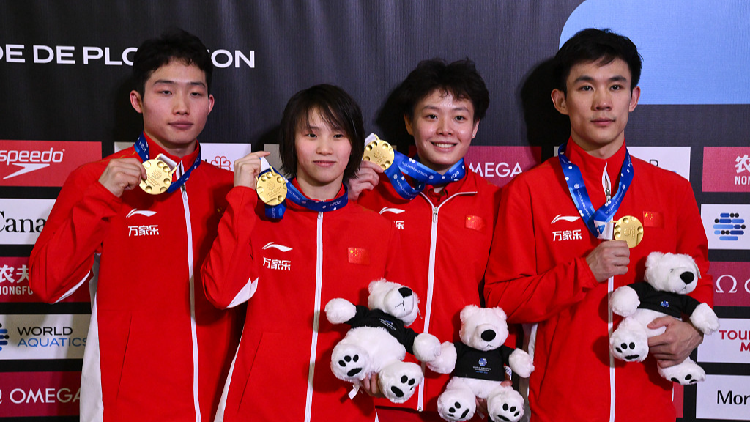 Chinese divers finish World Cup in Montreal with nine gold medals - CGTN