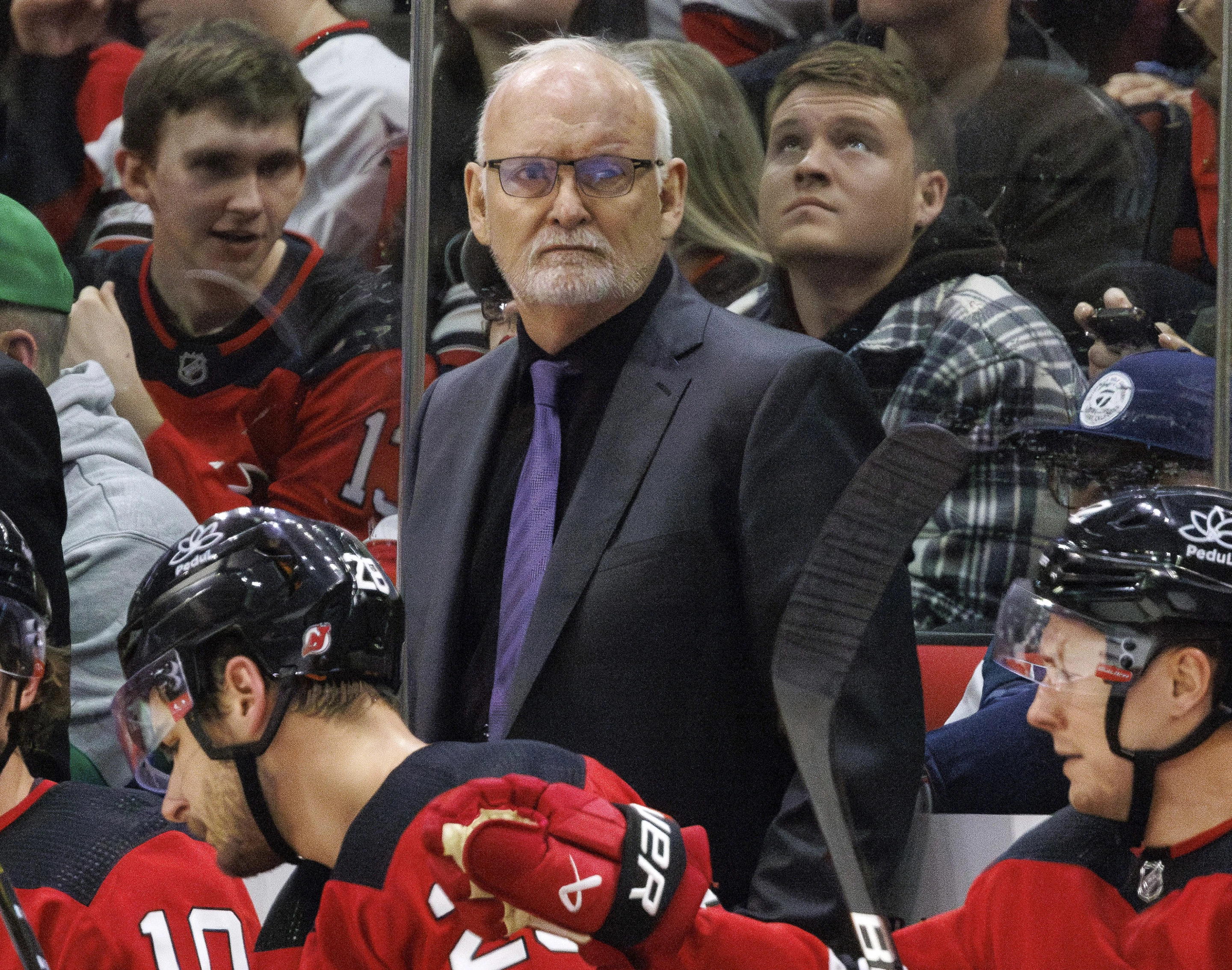 Lindy Ruff, head coach of the New Jersey Devils, is fired, March 4, 2024. /AP