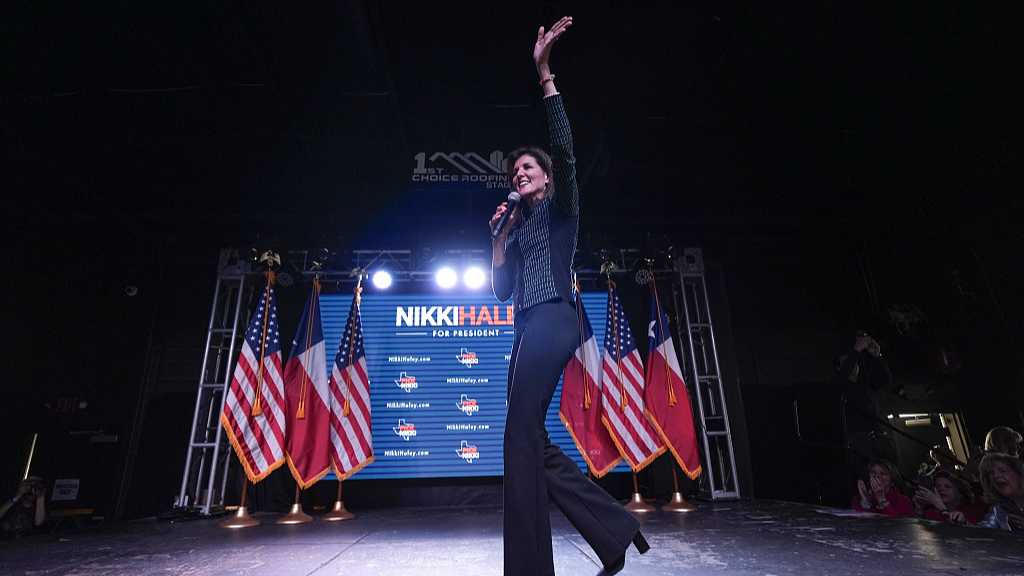 Nikki Haley speaks at a campaign event in Spring, Texas, March 4, 2024. /CFP