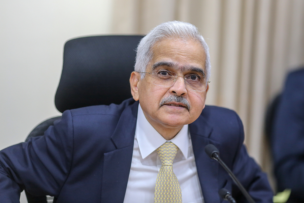 Shaktikanta Das, governor of the Reserve Bank of India (RBI), during a news conference in Mumbai, India, February 8, 2024. /CFP