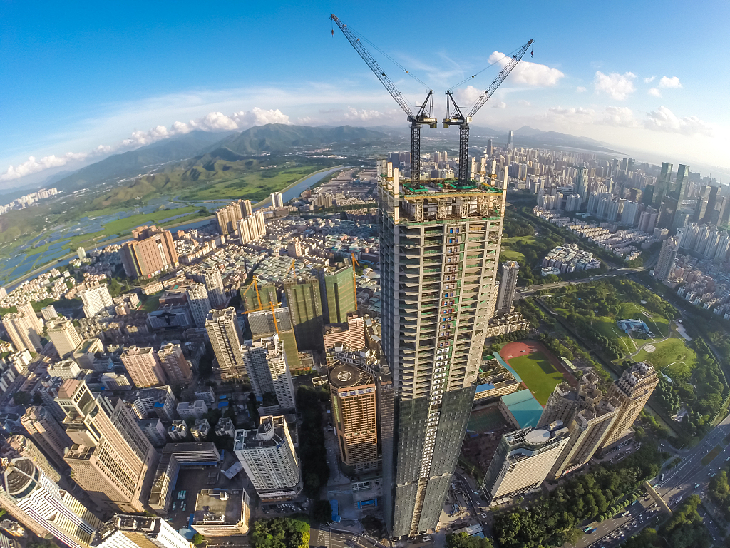 A bird's-eye view of high-rises in Shenzhen, south China's Guangdong Province. /CFP