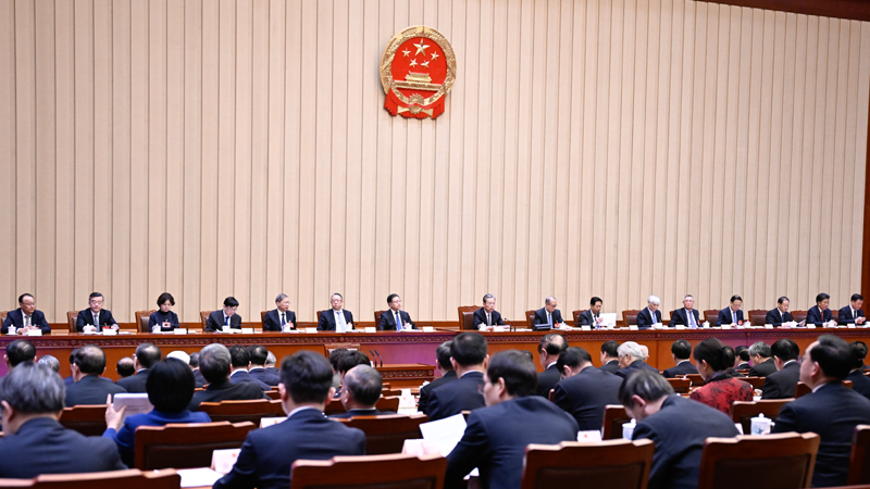 The presidium of the second session of the 14th National People's Congress holds its third meeting in Beijing, China, March 10, 2024. /Xinhua