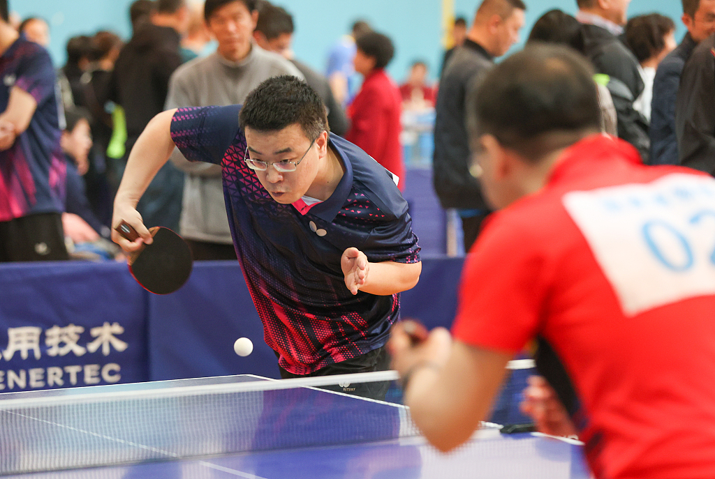 A table tennis match in Beijing, March 30, 2023. /CFP