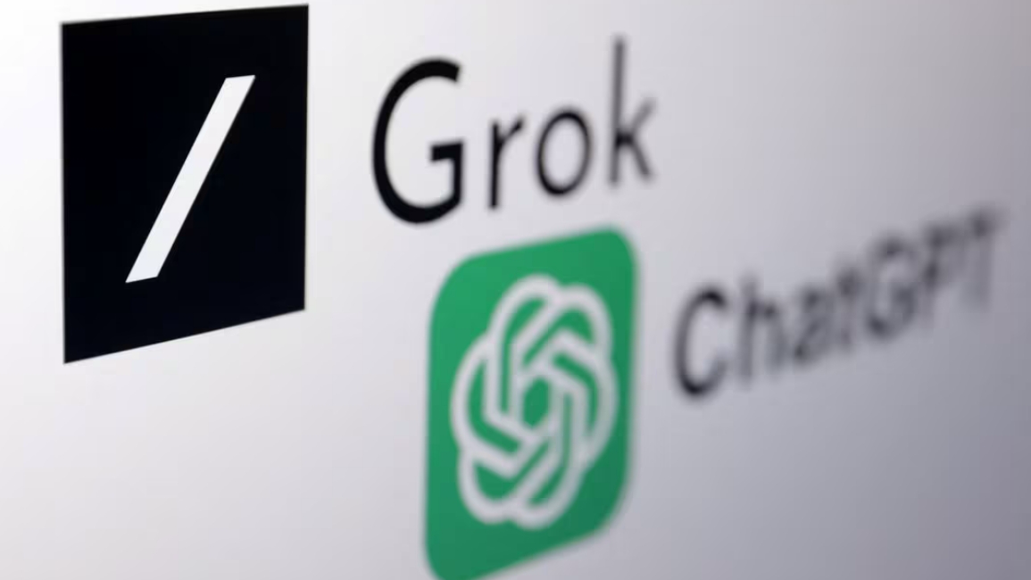 The xAI Grok chatbot and ChatGPT logos are seen in this illustration. /Reuters