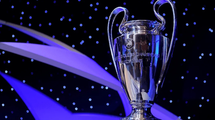 The UEFA Champions League trophy on display. /CFP