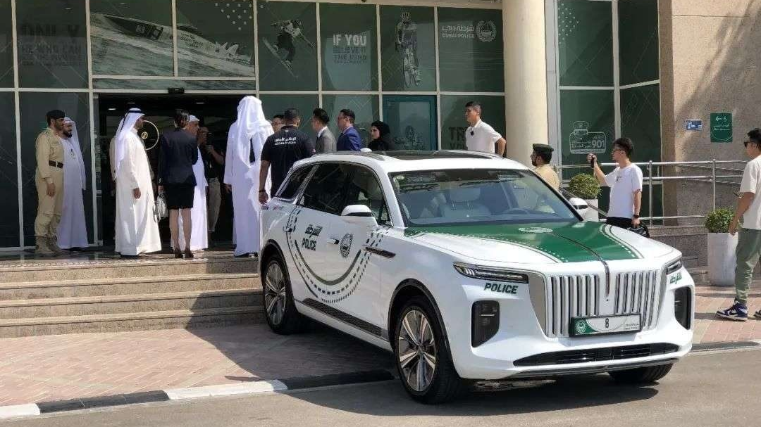Chinese brand car enters the Dubai Police Star Fleet. /Dubai Police