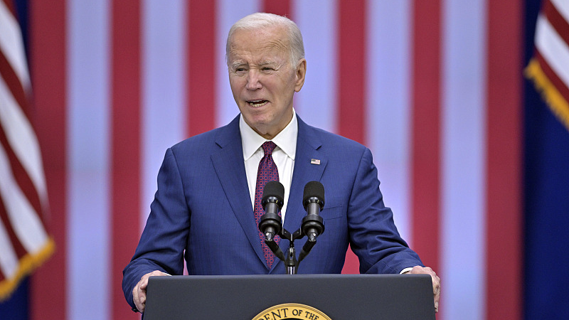 President Joe Biden speaks during an event in Goffstown, New Hampshire, U.S., March 11, 2024. /CFP