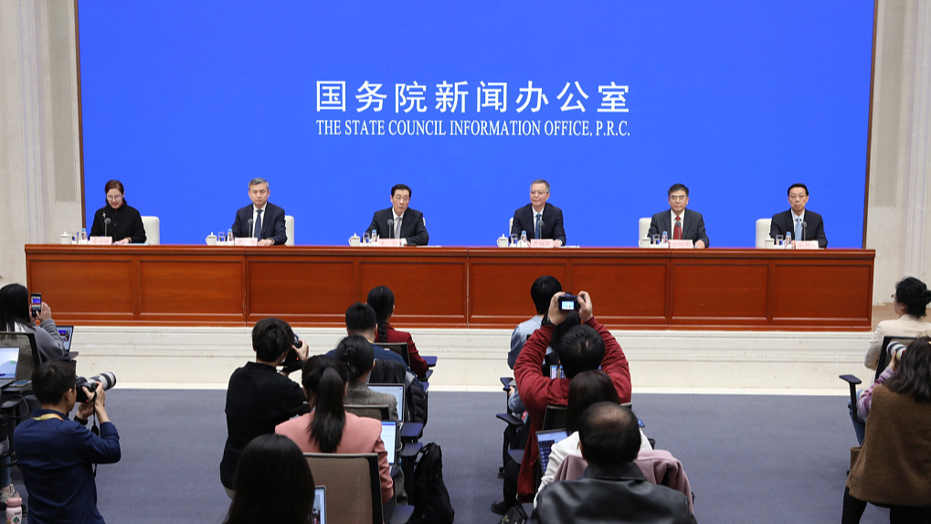 China's State Council Information Office holds a press conference where China Securities Regulatory Commission briefs reporters on policies for strict regulation, risk prevention and high-quality development of the capital market, Beijing, China, March 15, 2024. /CFP