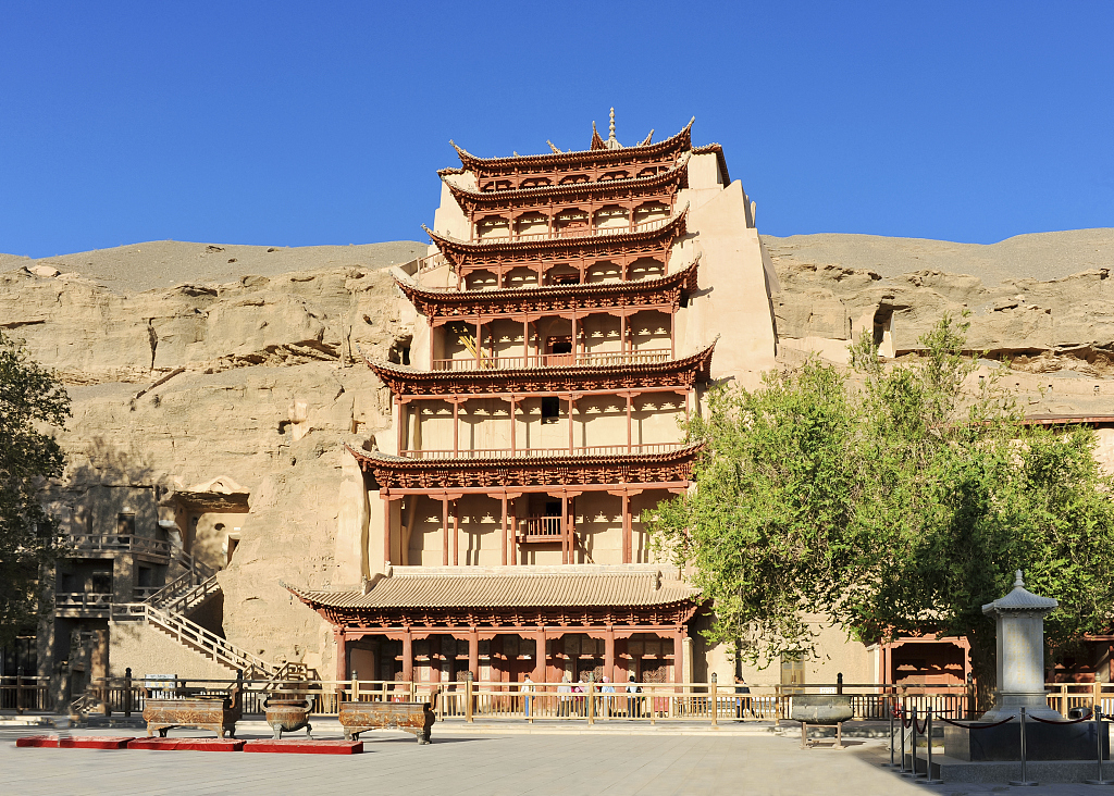 Dunhuang Mogao Grottoes in northwest China's Gansu Province. /VCG