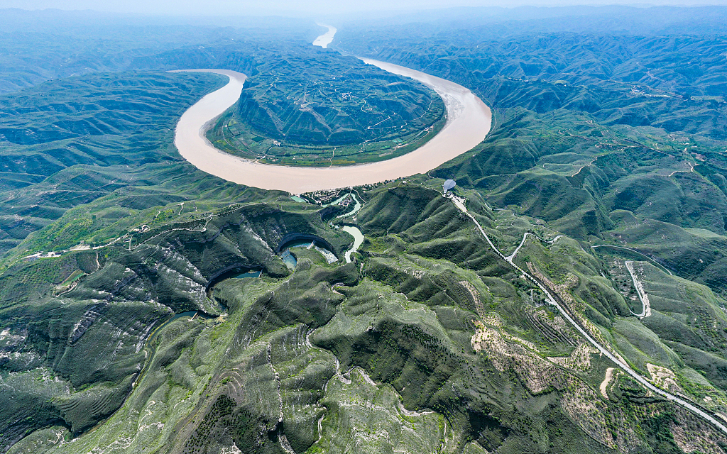 A section of the Yellow River in northwest China's Shaanxi Province, September 12, 2023. /CFP