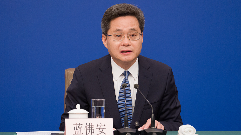 China's finance minister Lan Fo'an, March 6, 2024. /CFP