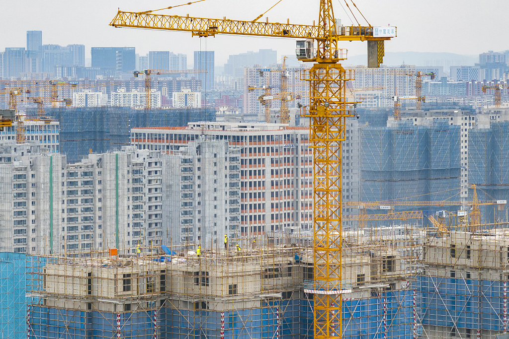 Real estate under construction in Nanjing, east China's Jiangsu Province, March 18, 2024. /CFP