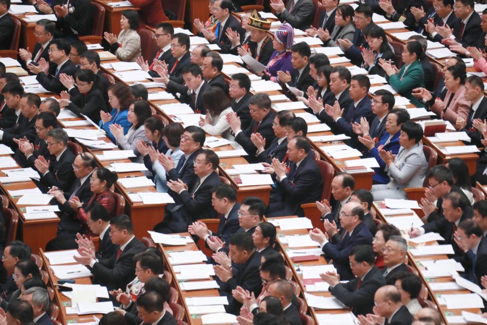 The opening meeting of the second session of the 14th National People's Congress held at the Great Hall of the People in Beijing, March 5, 2024. /Xinhua