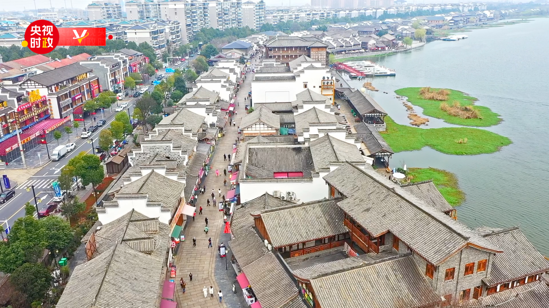 A cultural street of Changde City, central China's Hunan Province, March 19, 2024. /China Media Group