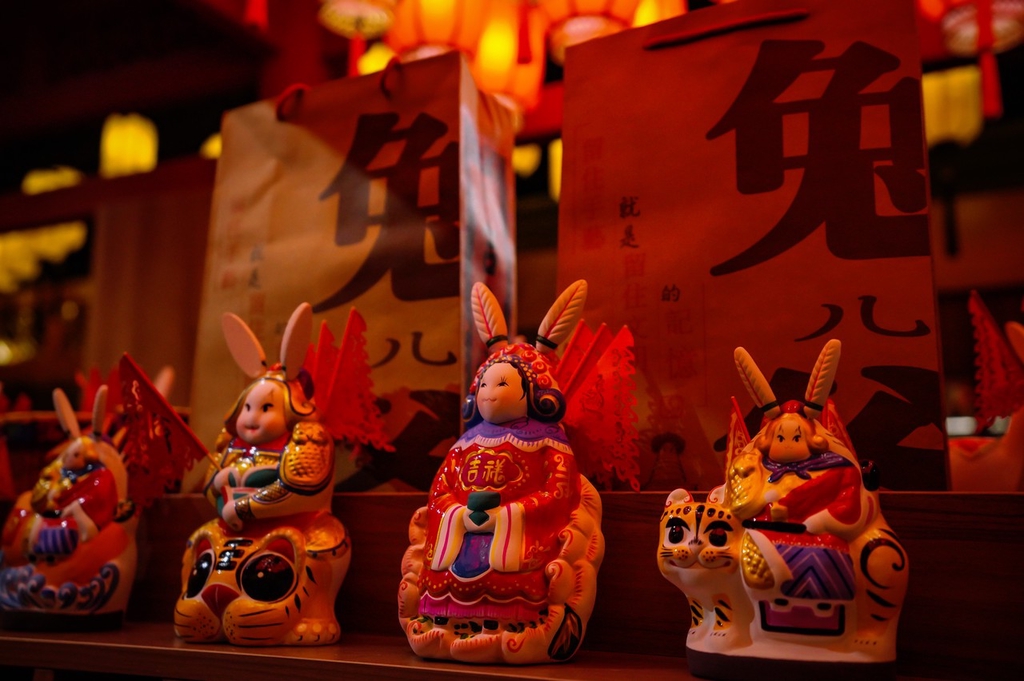 A file photo shows local souvenirs at the 
