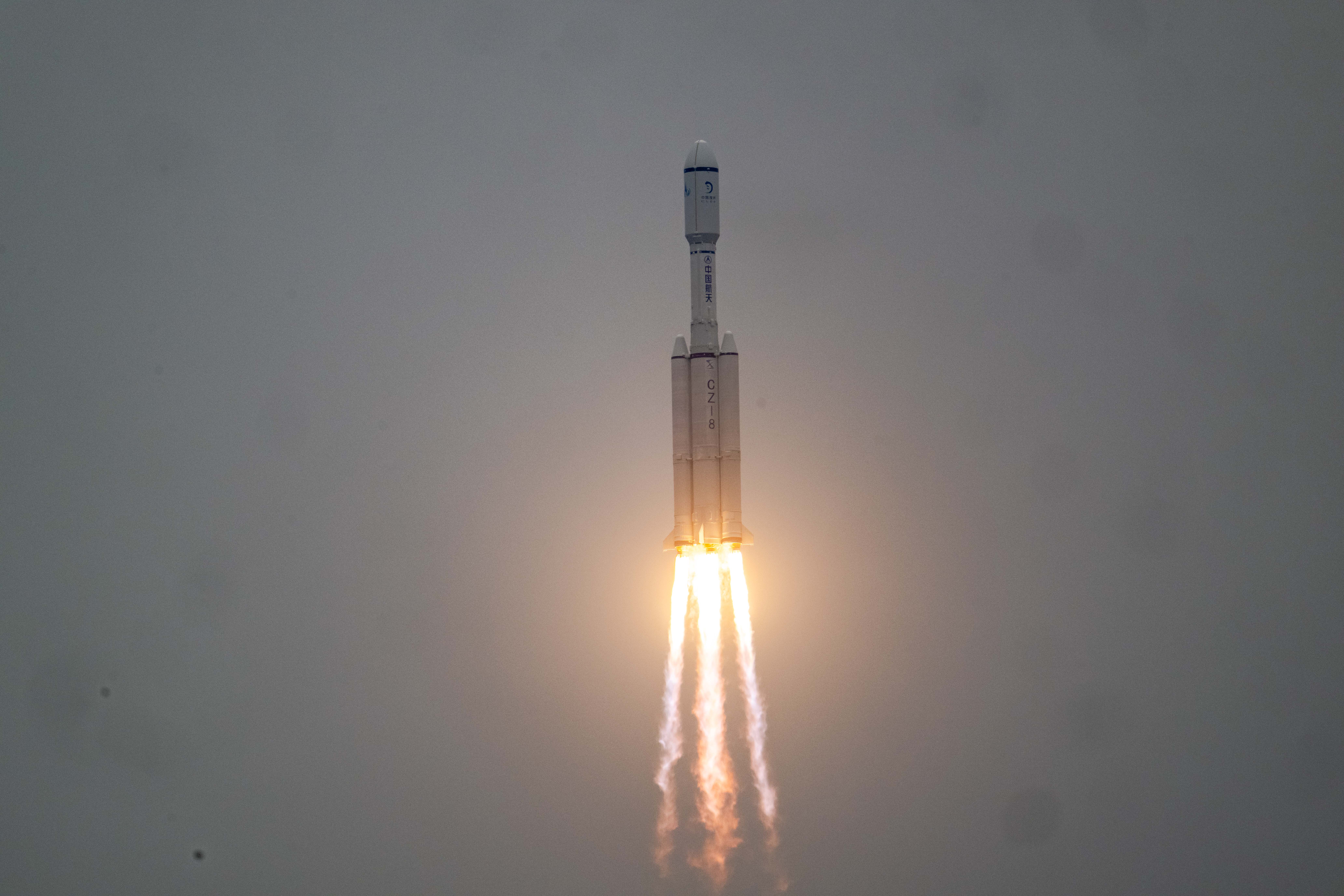 The Long March-8 Y3 rocket carrying the Queqiao-2 relay satellite lifts off from the Wenchang Spacecraft Launch Site, Hainan Province, south China, March 20, 2024. /SpaceLens