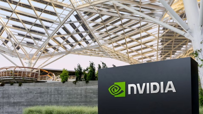 The logo of NVIDIA as seen at its corporate headquarters in Santa Clara, California, May 2022. /Reuters