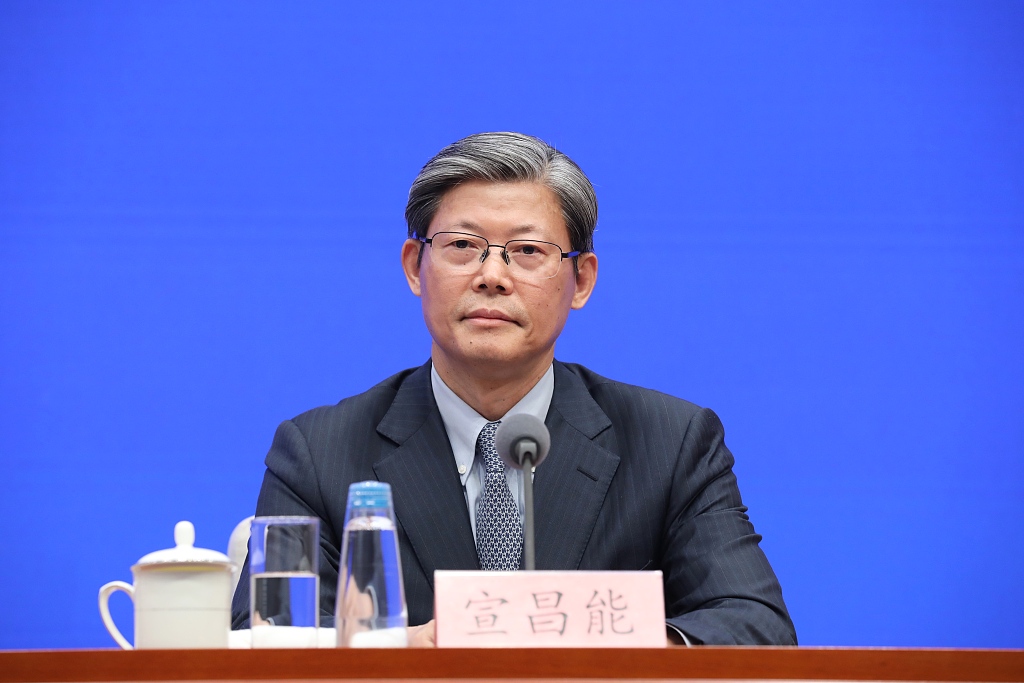 People's Bank of China Deputy Governor Xuan Changneng at the press conference, March 21, 2024. /CFP