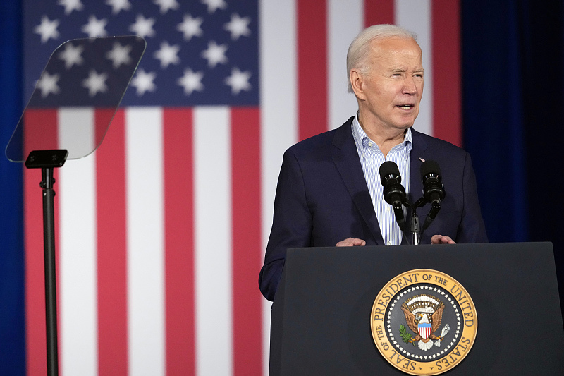 U.S. President Joe Biden speaks on the economy in Las Vegas, U.S., March 19, 2024. /CFP
