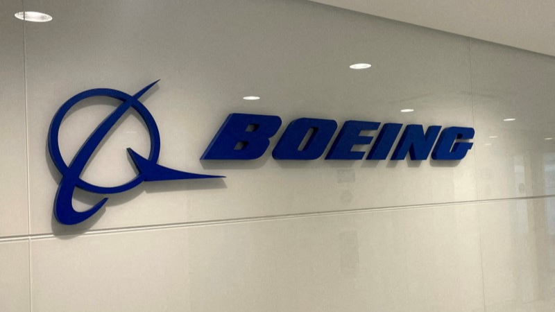 Boeing logo is seen at the company's technology and engineering center in Sao Jose dos Campos, Sao Paulo state, Brazil, October 10, 2023. /Reuters