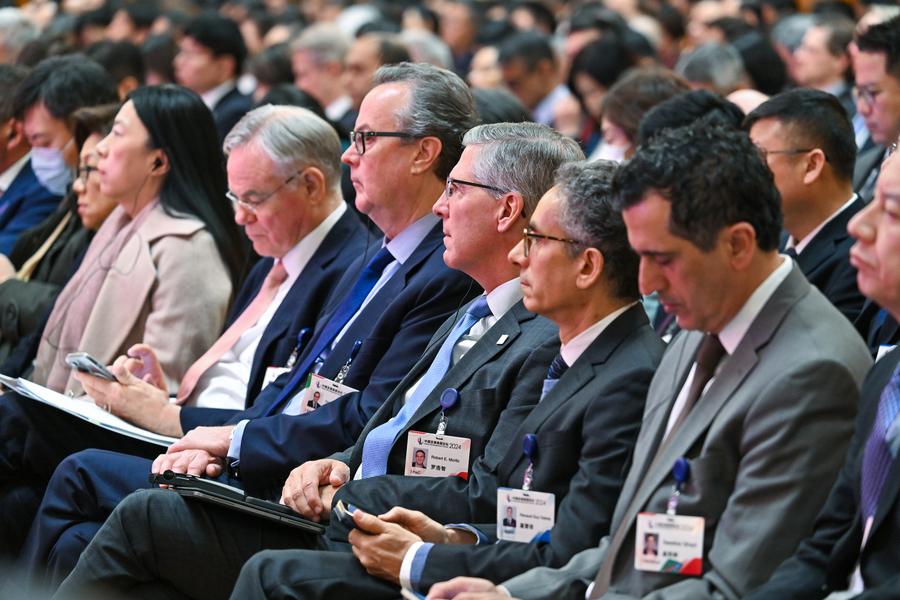 Attendees at the China Development Forum 2024 in Beijing, the capital of China, March 24, 2024. /Xinhua