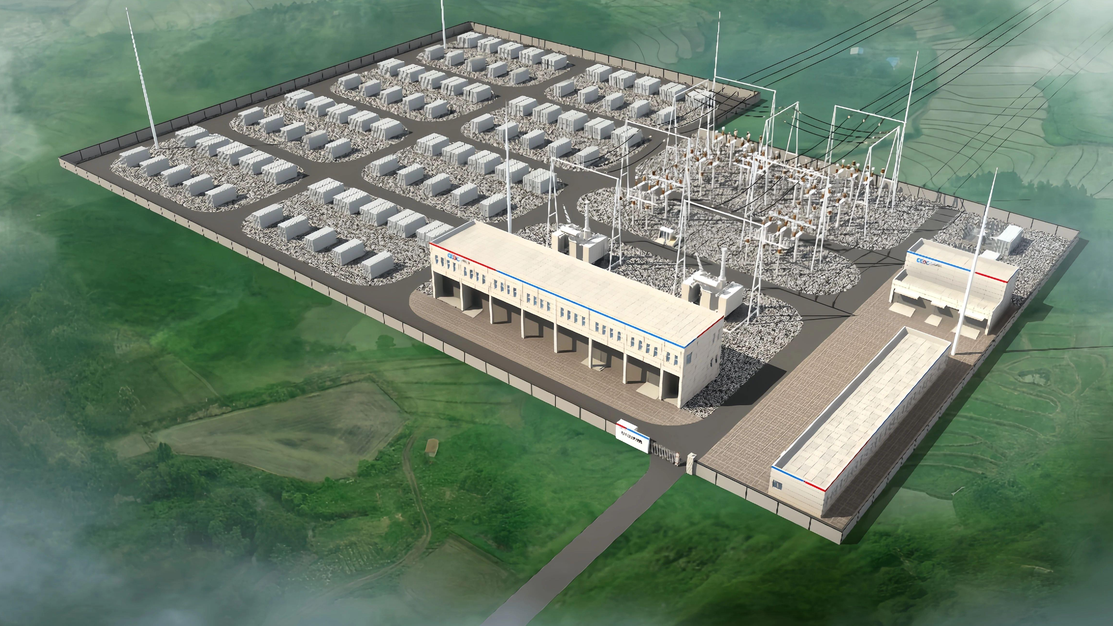 An illustration of the Uzbekistan Angren District Rochi Energy Storage Project, Angren, Uzbekistan. /China Media Group