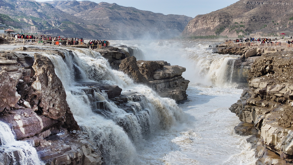 Hukou Waterfall of the Yellow River, northwest China's Shaanxi Province, March 26, 2024. /CFP