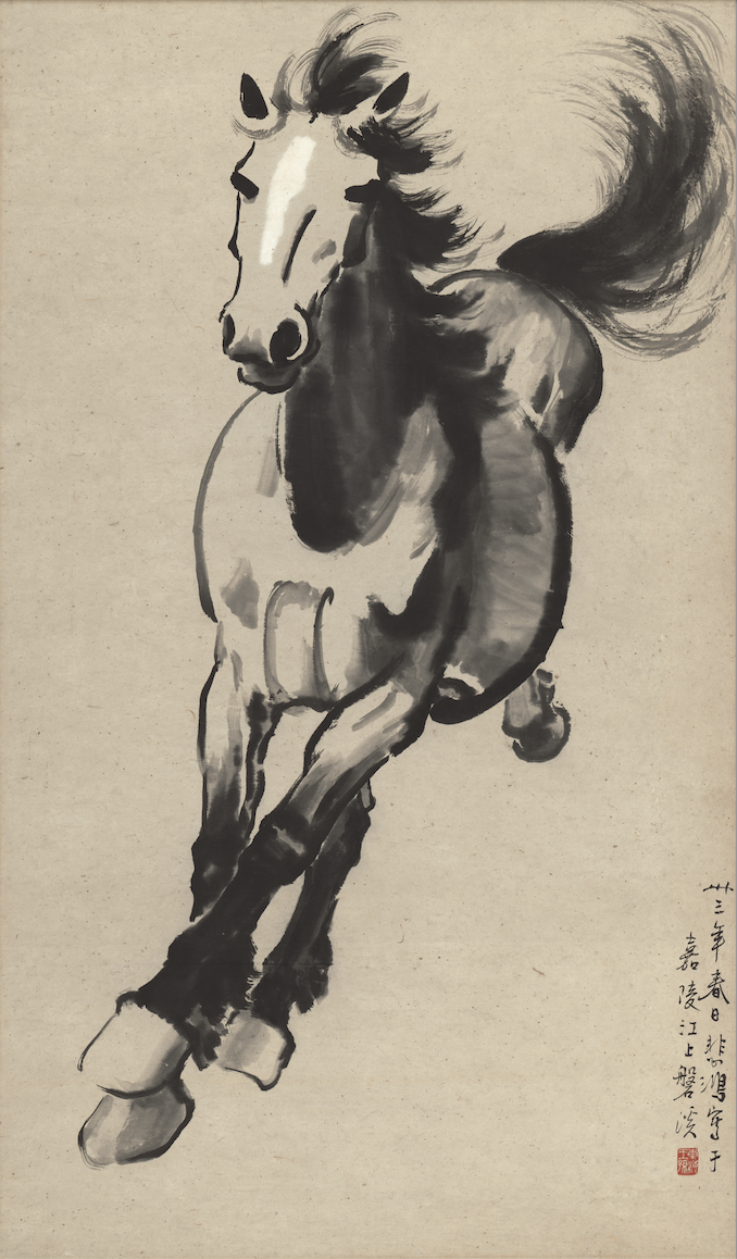 The horse painted by Xu Beihong /Photo provided by 