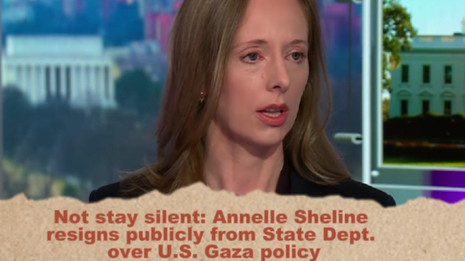 Annelle Sheline resigns from State Dept. over U.S. Gaza policy 