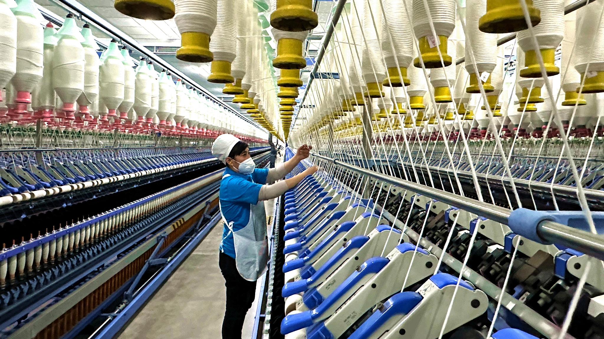 A worker at a factory in Meishan City, southwest China's Sichuan Province, January 15, 2024. /CFP
