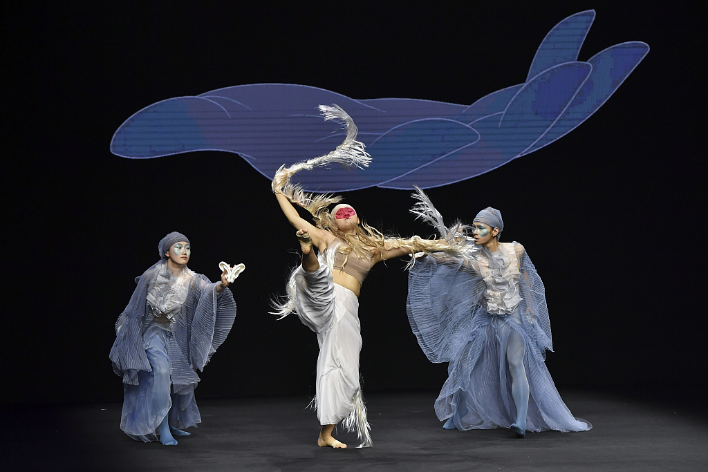 Models show the creations of graduates from the Beijing Institute of Fashion Technology (BIFT) during a fashion show at the 2024 China Fashion Week on March 26, 2024. /CFP