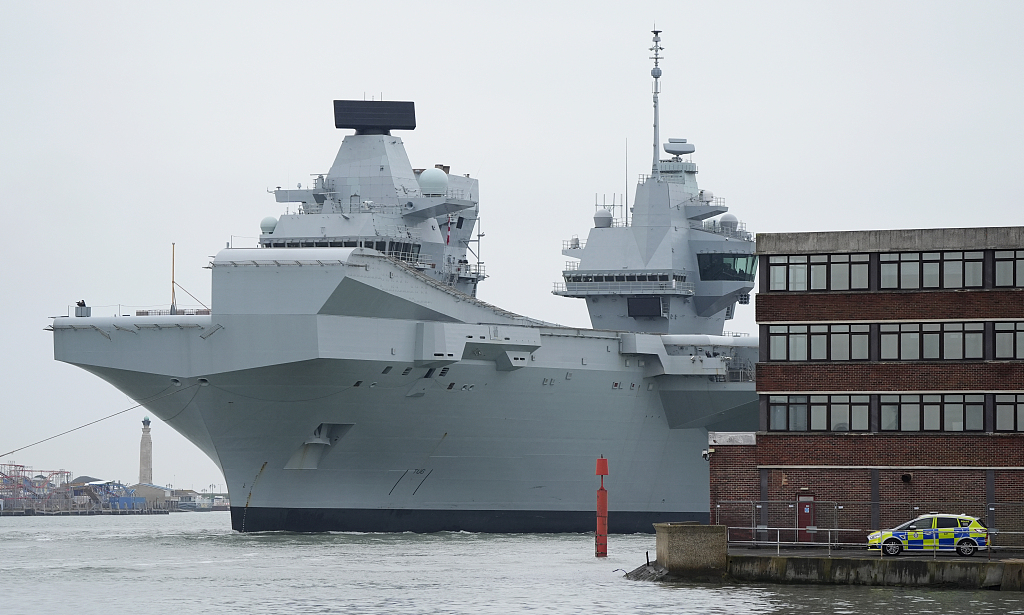 Royal Navy aircraft carrier HMS Prince of Wales returns to its home port of Portsmouth after leading the UK's involvement in NATO military exercise 

