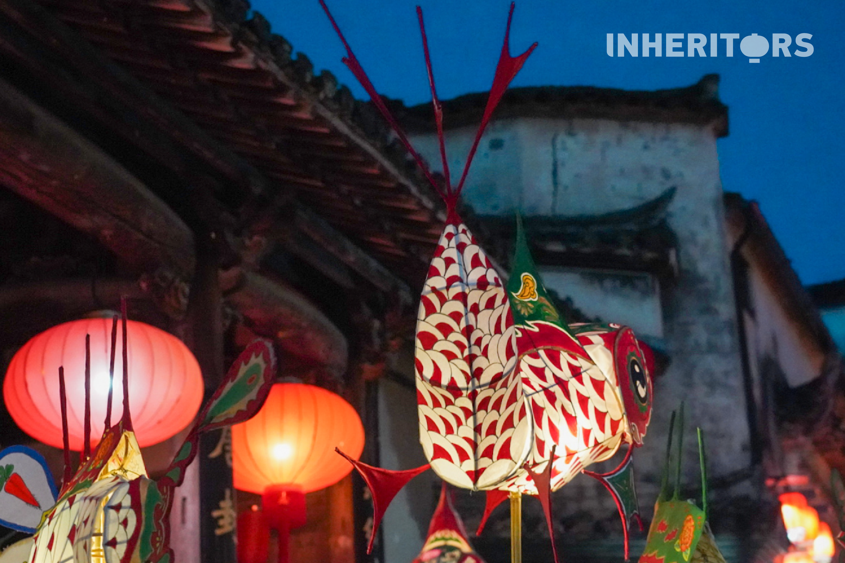 A view of a fish lantern in Hongcun Village, Huangshan City, Anhui Province /CGTN