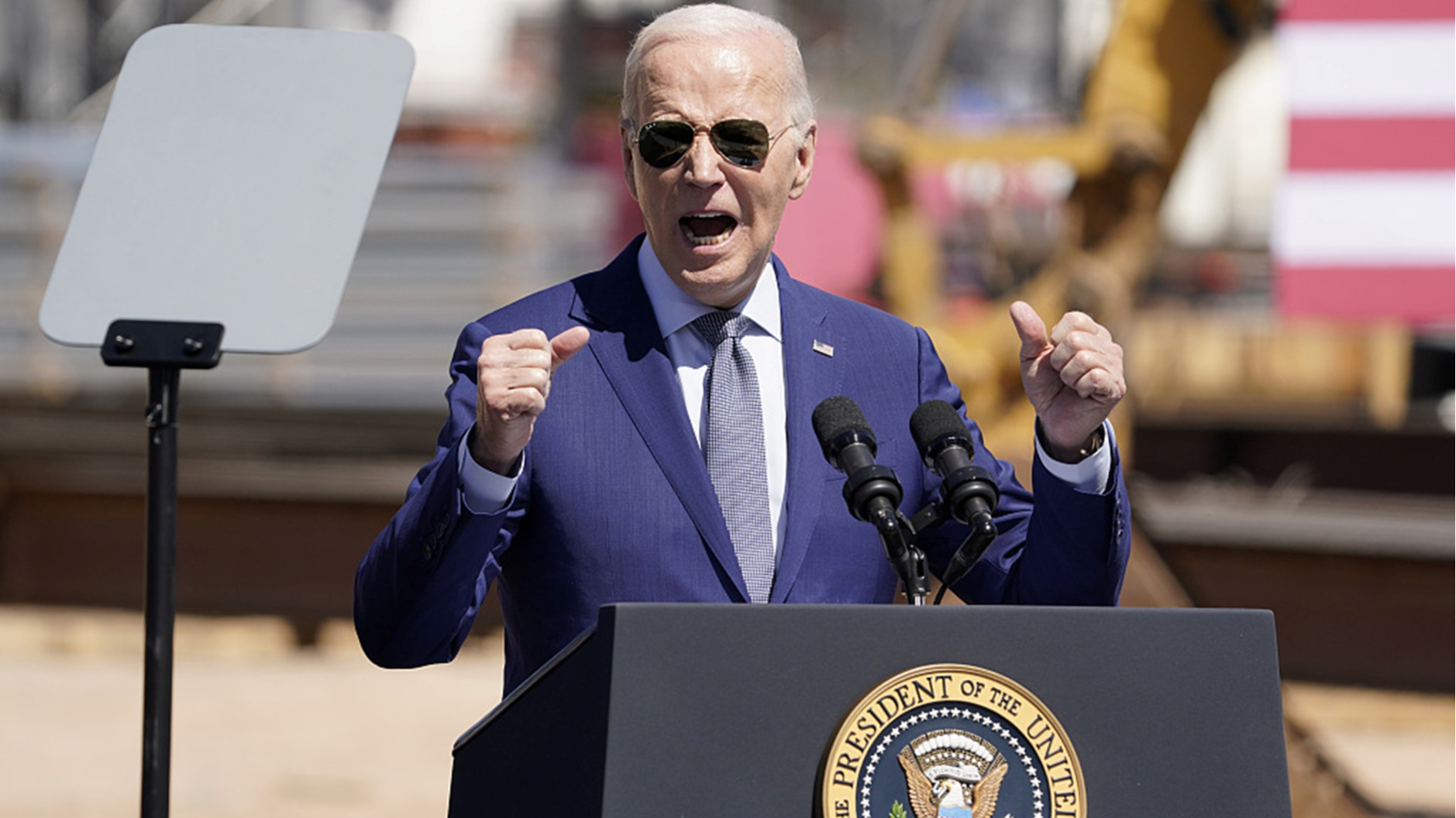 U.S. President Joe Biden speaks about an agreement to provide Intel with up to $8.5 billion in direct funding and $11 billion in loans for computer chip plants in Arizona, Ohio, New Mexico and Oregon, at the Intel Ocotillo Campus in Chandler, Arizona, March 20, 2024. /CFP