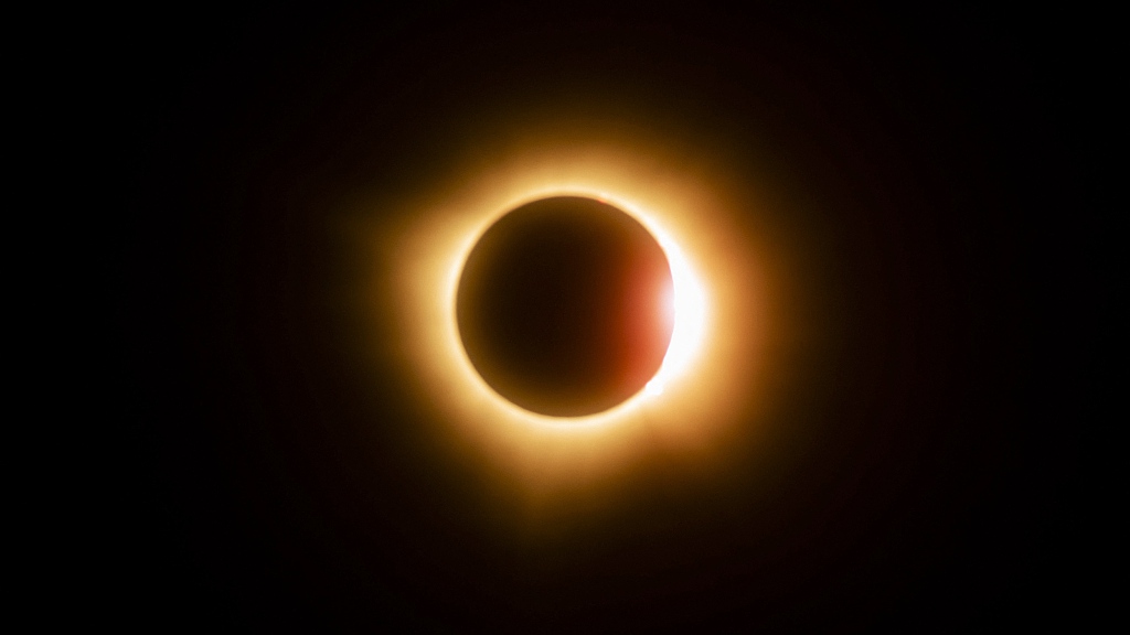 View of a total solar eclipse seen from Mazatlan, Mexico, April 8, 2024. /CFP