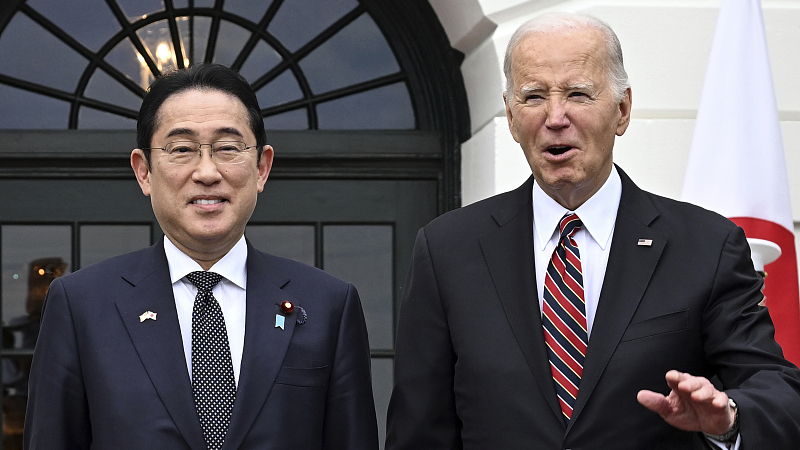 Japanese Prime Minister Fumio Kishida arrives at the White House in Washington, D.C., April 9, 2024. /CFP