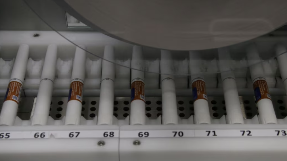 Wegovy pens move along a packaging line at Novo Nordisk's facility in Hillerod, Denmark, March 8, 2024. /Reuters