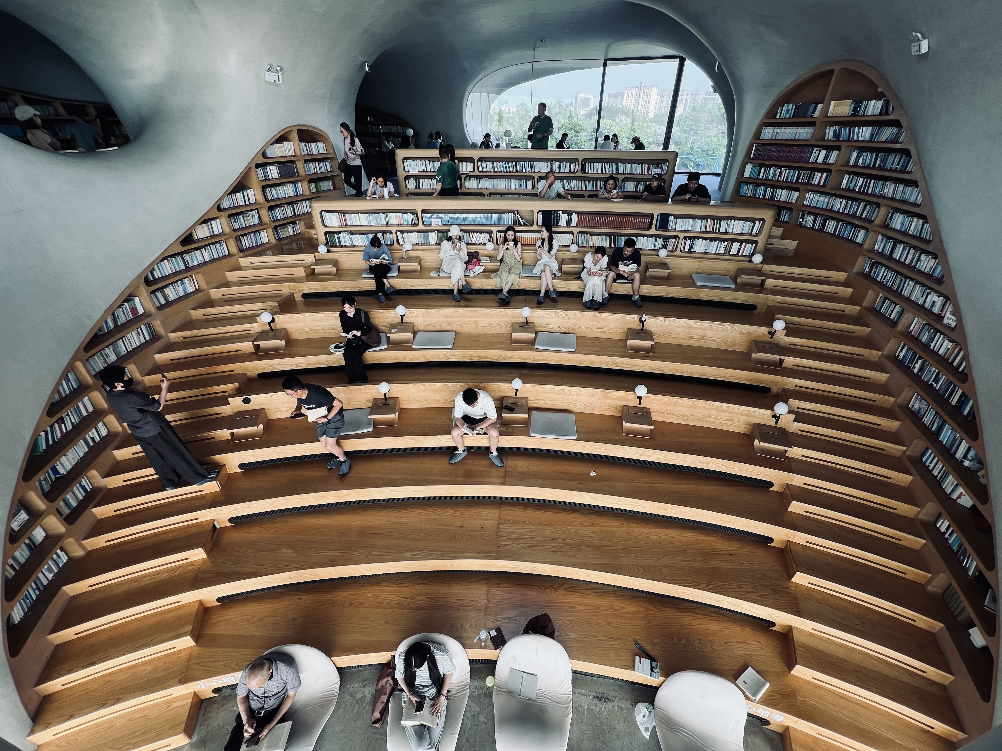 The Wormhole Library in Haikou Bay, Haikou City, south China's Hainan Province, April 13, 2024. Fu Zisi/CGTN 