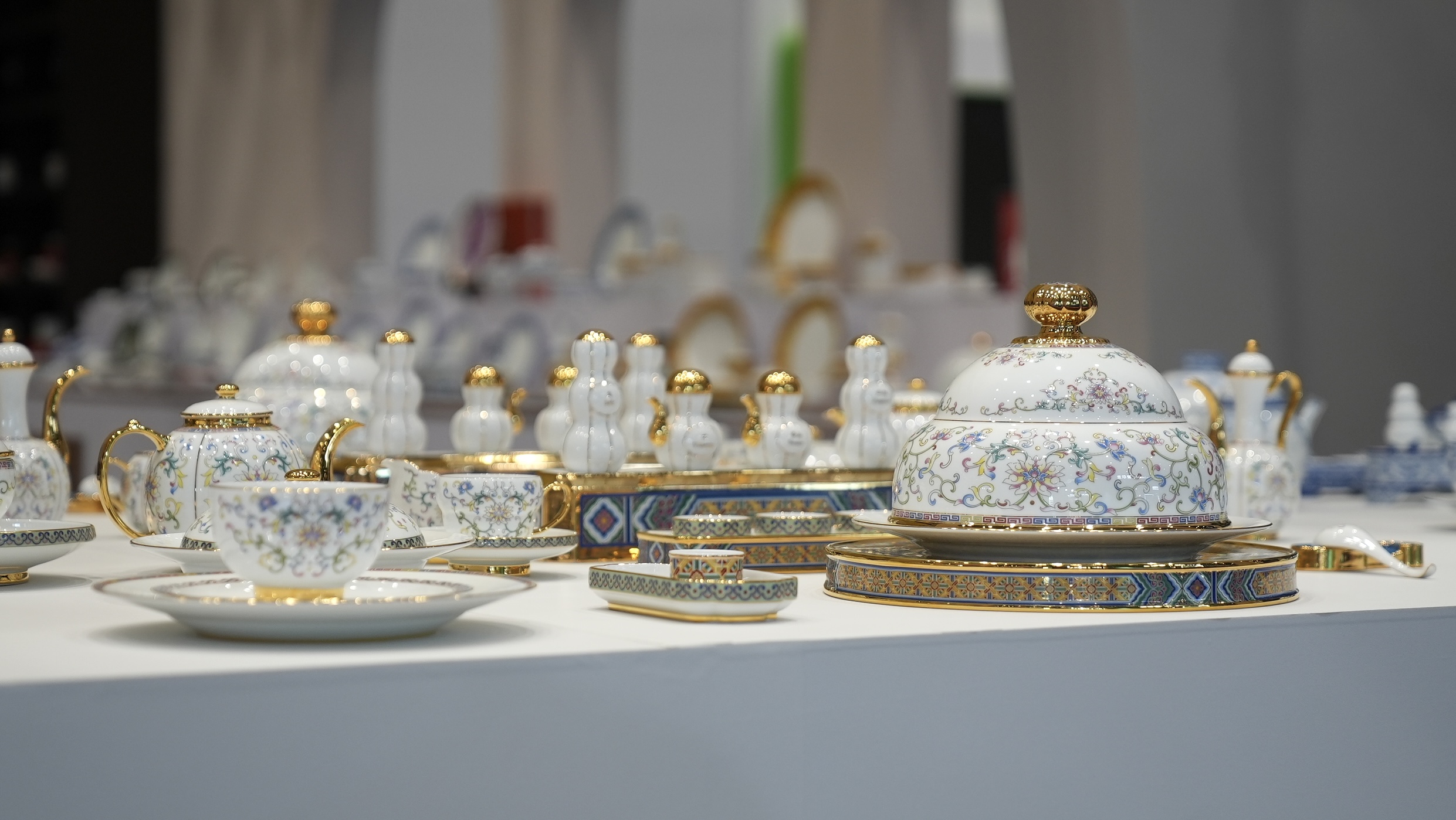 Delicate handicrafts shown at the fourth China International Consumer Products Expo in Haikou, the capital city of south China's Hainan Province, April 13, 2024. Yao Yi/CGTN