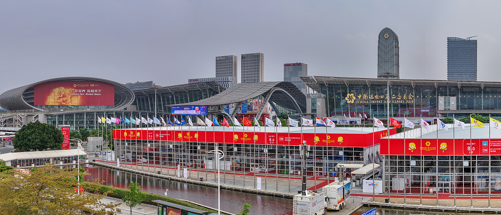 A view of the venue for the 135th China Import and Export Fair, or Canton Fair, in Guangzhou City, South China's Guangdong Province, April 14, 2024. /CFP