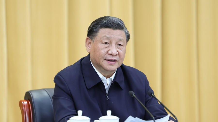 Chinese President Xi Jinping, also general secretary of the Communist Party of China Central Committee and chairman of the Central Military Commission, participates in a meeting on cultural inheritance and development, and delivers an important speech in Beijing, China, June 2, 2023. /Xinhua