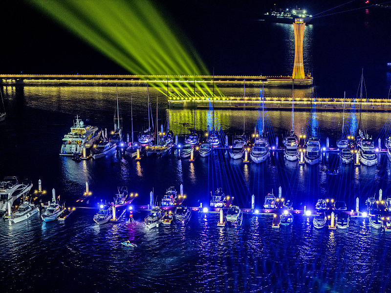 The Boat Show is held during the fourth China International Consumer Products Expo in Haikou, Hainan Province, April 15, 2024. /CFP
