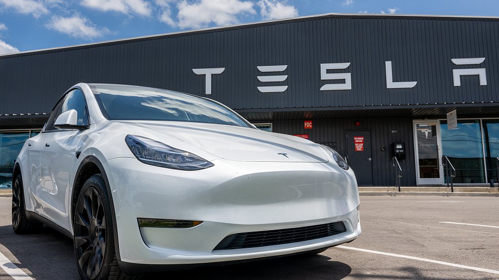  A Tesla Model Y at a Tesla car lot in Austin, Texas, May 31, 2023. /CFP