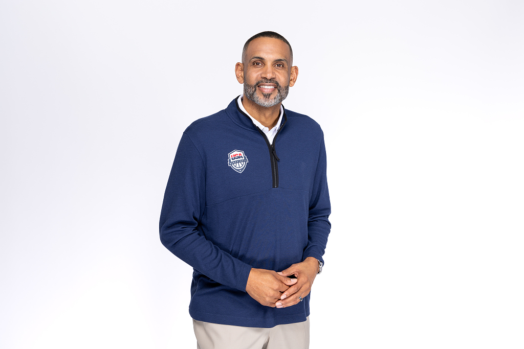 Grant Hill, managing director of the U.S. men's national basketball team. /CFP