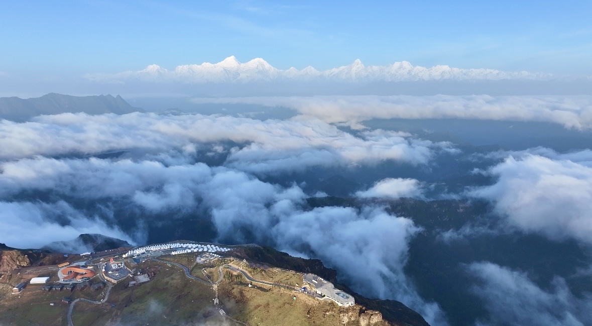 An undated photo shows Niubeishan, or Oxback Mountain in Sichuan Province. /Photo provided to CGTN