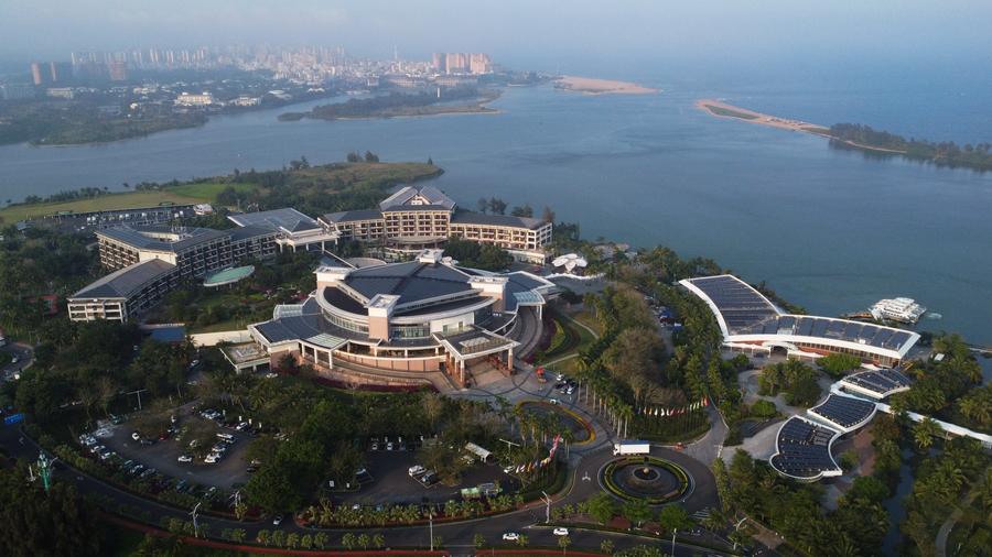 A view of the Boao Forum for Asia (BFA) International Conference Center in Bo'ao, south China's Hainan Province, March 17, 2024. /Xinhua
