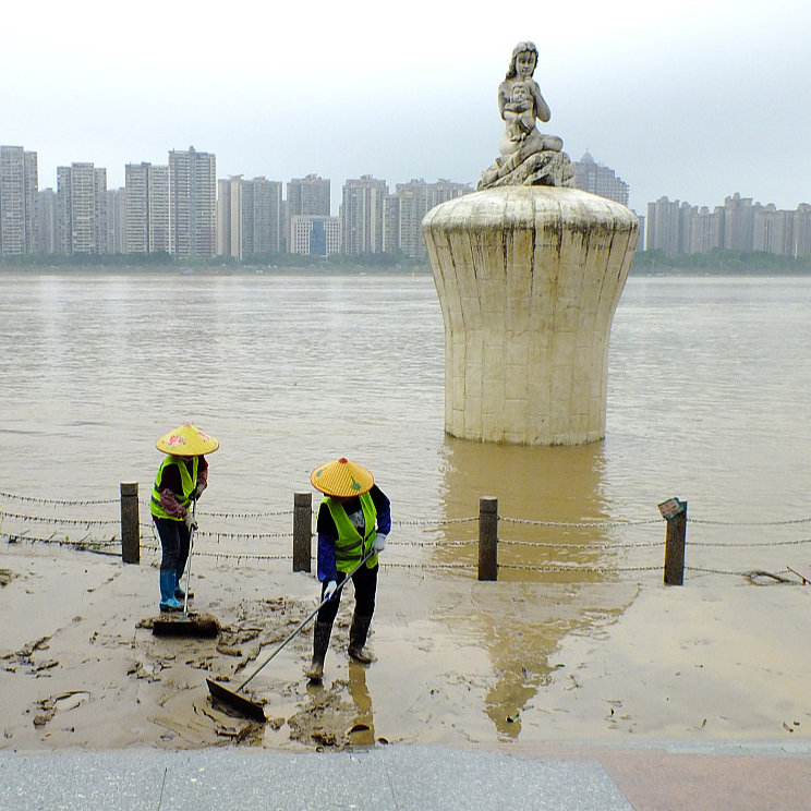 China continues to battle flood in Pearl River basin - CGTN