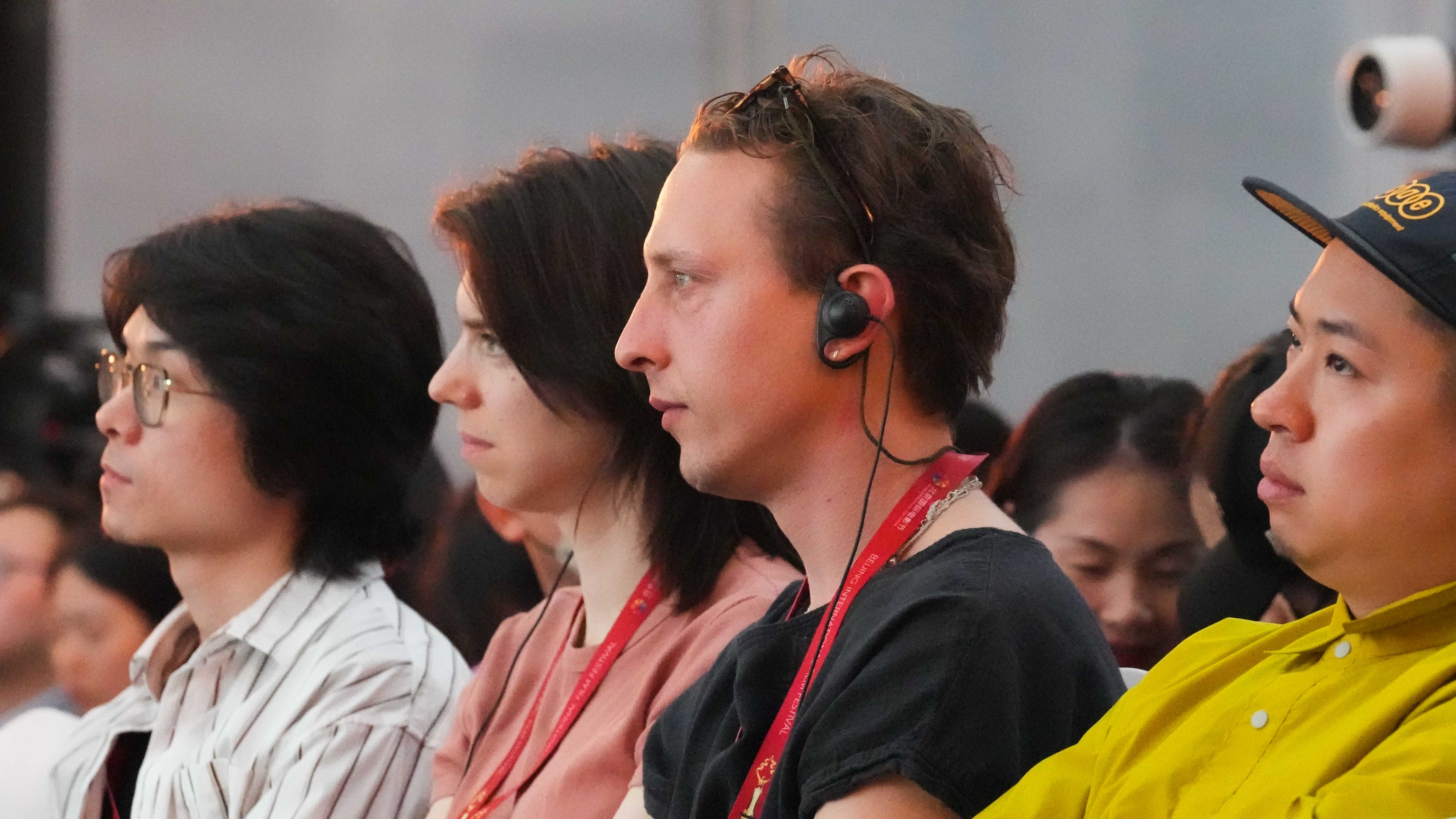 Attendees at the BJIFF masterclasses, Beijing, China, April 25, 2024. Chen Bo/CGTN 